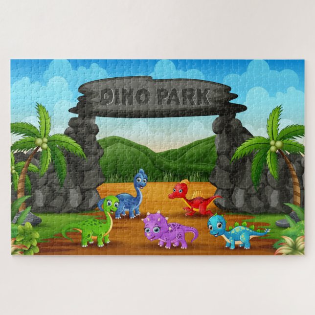 Quebra-cabeça Dino Park (Horizontal)