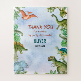 Quebra-cabeça Dinossaur Dino T-rex Aniversário Presente Obrigado