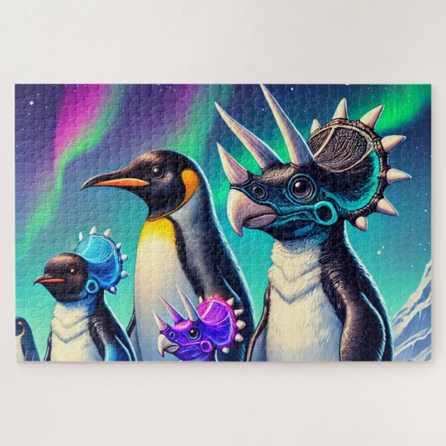 Quebra-cabeça Dinossaur Penguin (Horizontal)