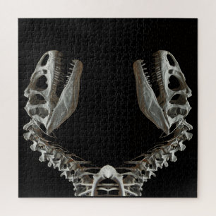 Quebra-cabeça Dinossaur Skeleton Jigsen Quebra-cabeça, 676 pcs