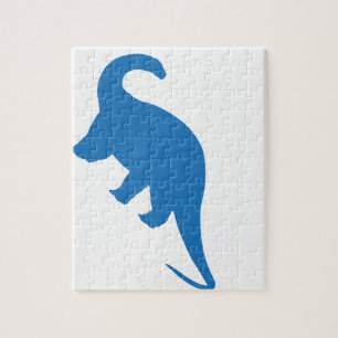 Quebra-cabeça Dinossauro Azul
