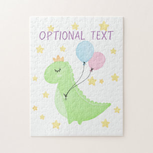 Quebra-cabeça Dinossauro com Balões