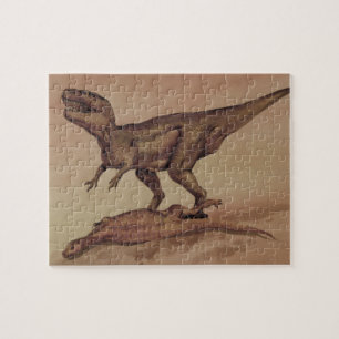 Quebra-cabeça Dinossauros Vintage, Giganotosaurus Carnívoro