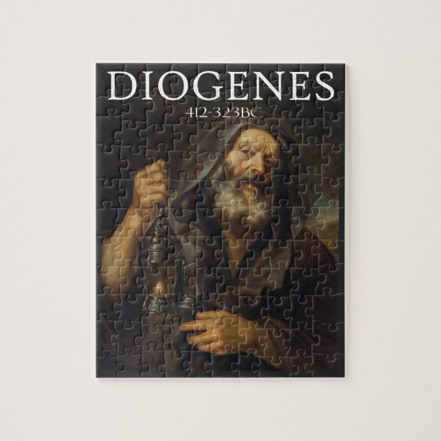 Quebra-cabeça Diógenes filósofo grego antigo (Vertical)