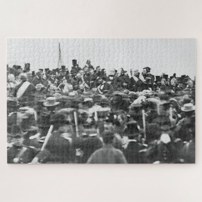 Quebra-cabeça Discurso de Abe Lincoln em Gettysburg: Fim da Guer (Horizontal)