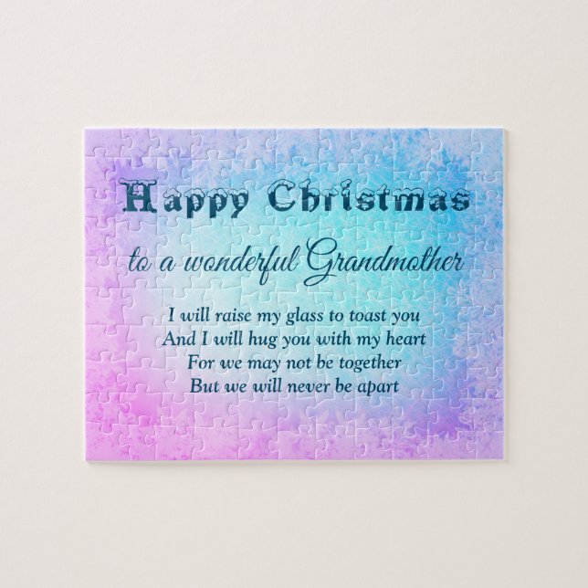 Quebra-cabeça Distance Happy Christmas 2020 vovó (Horizontal)