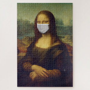 Quebra-cabeça Distância Social Art Mona Lisa Funny