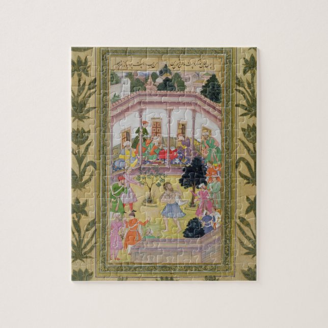 Quebra-cabeça Distúrbio por um louco em um recolhimento social, (Vertical)