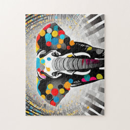 Quebra-cabeça Diversão Moderna do Elefante bolinhas