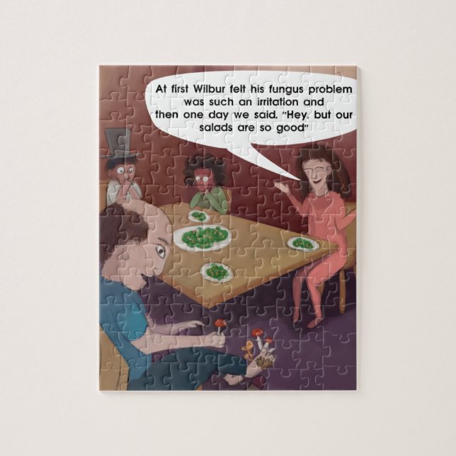 Quebra-cabeça DivertidoGuy ToedStools Para Jantar Engraçado (Vertical)