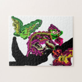 Quebra-cabeça Divertimento de Chameleon da floresta chuvosa