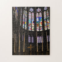 Quebra-cabeça Divindade de Vidro Estampado, 28 x 3