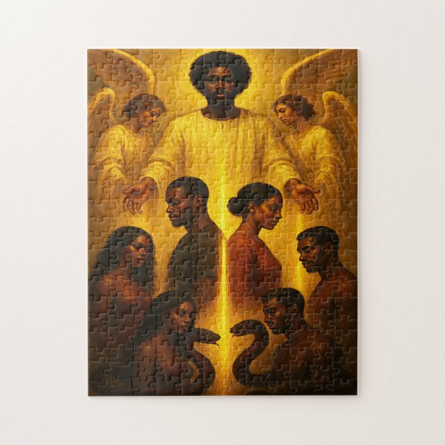 Quebra-cabeça Divino Protection Christian Casamento (Vertical)