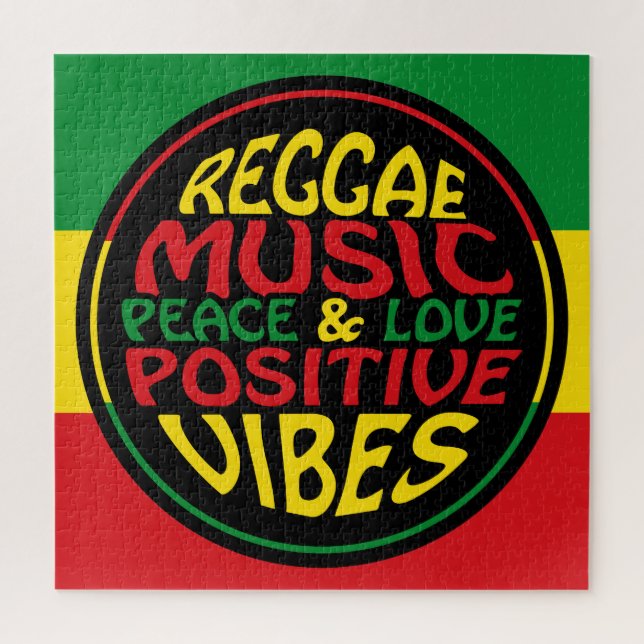 Quebra-cabeça Dizeres Positivos de Música Reggae (Vertical)
