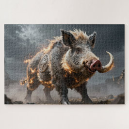 Quebra-cabeça do Animal Espiritual Celta Javali