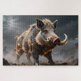 Quebra-cabeça do Animal Espiritual Celta Javali