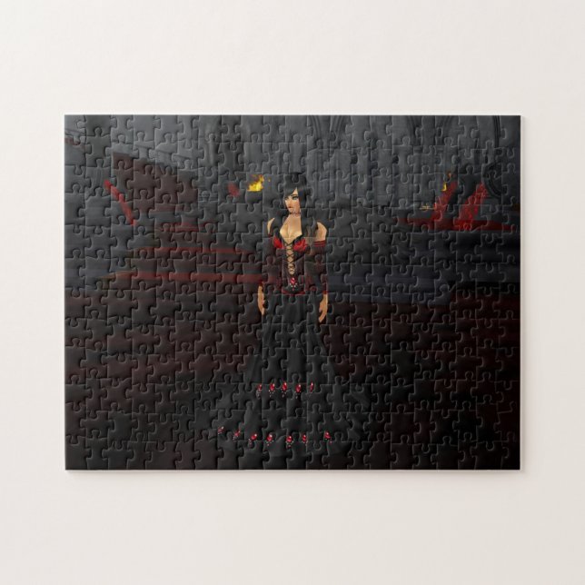 Quebra-cabeça do Anjo Escuro (Horizontal)