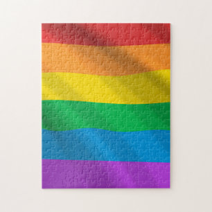 Quebra-cabeça do arco-íris LGBT Sinalizador Jigsee