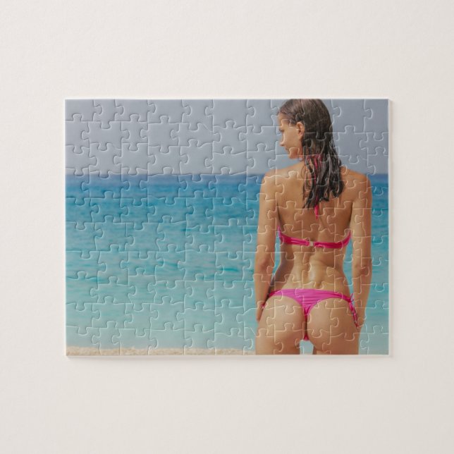 QUEBRA-CABEÇA DO BIKINI JIGSAW DA GAROTA BAIXA G-S (Horizontal)