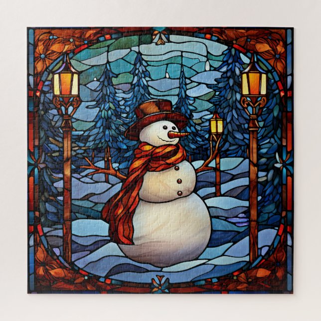 Quebra-cabeça do Boneco de Neve (Vertical)