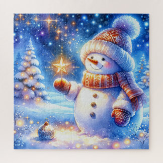 Quebra-cabeça do Boneco de Neve de Natal