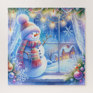 Quebra-cabeça do Boneco de Neve de Natal