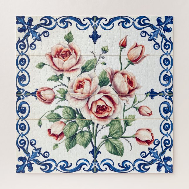 quebra-cabeça do buquê de rosas clássico (Vertical)