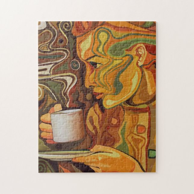 Quebra-cabeça do café ou do chá (Vertical)