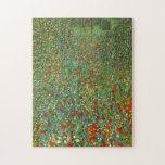 Quebra-cabeça do campo da papoila de Gustavo Klimt<br><div class="desc">Quebra-cabeça do campo da papoila de Gustavo Klimt. Pintura a óleo em canvas desde 1907. Uma das paisagens as mais enchanting do Gustavo Klimt do artista austríaco, campo da papoila caracteriza um campo bonito das papoilas vermelhas de florescência que alastram para fora na distância com as árvores que aumentam no...</div>