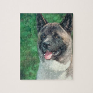 Quebra-cabeça do cão de Akita