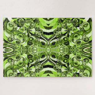 quebra-cabeça do caos verde