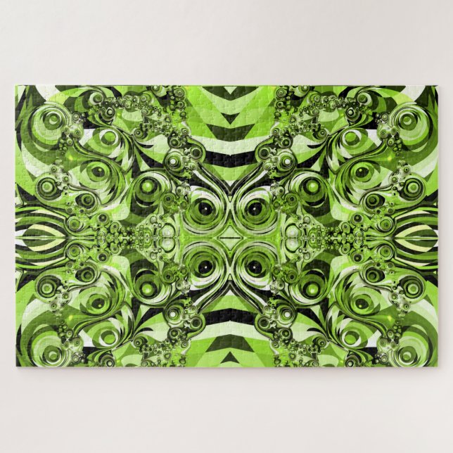 quebra-cabeça do caos verde (Horizontal)