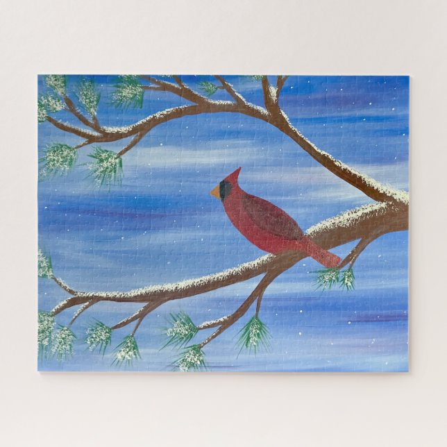 Quebra-cabeça do Cardinal de Inverno (Horizontal)