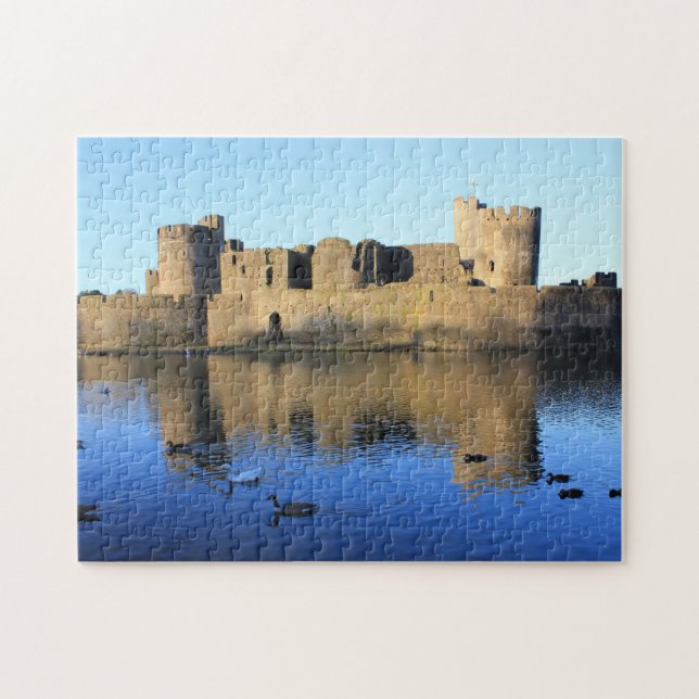 Quebra-cabeça do castelo de Caerphilly (Horizontal)