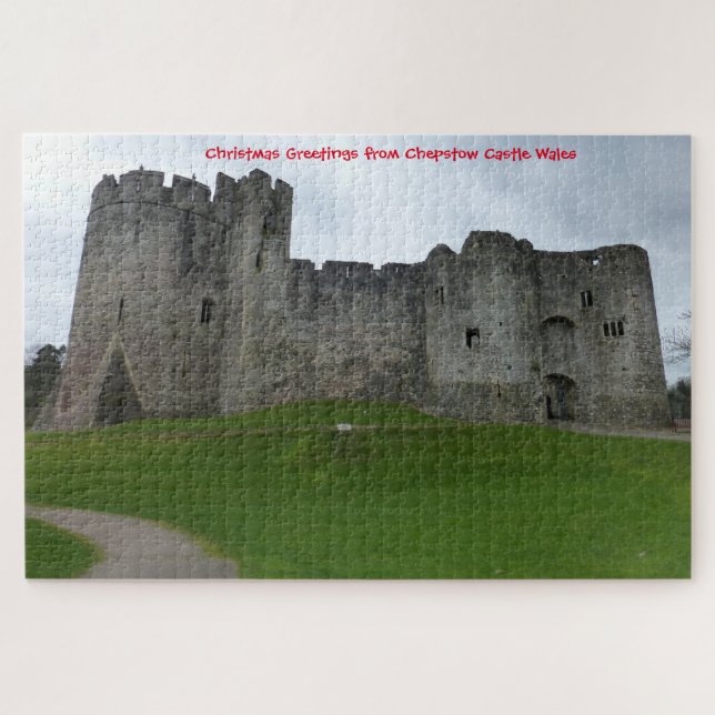 Quebra-cabeça do Castelo de Chepstow País de Gales (Horizontal)