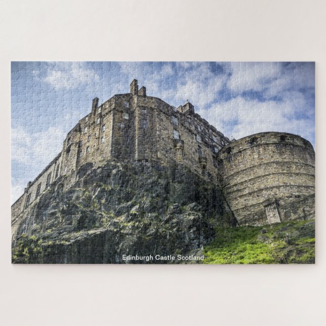 Quebra-cabeça do Castelo de Edimburgo Escócia (Horizontal)