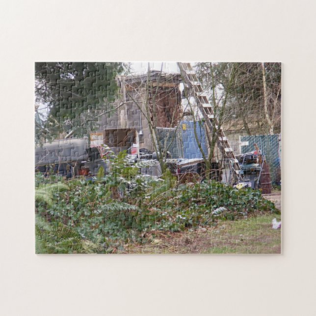 Quebra-cabeça do cemitério de automóveis da (Horizontal)