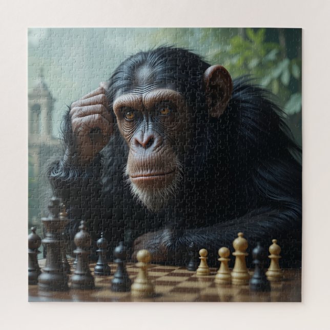 Quebra-cabeça do Chimp Chess Game (Vertical)