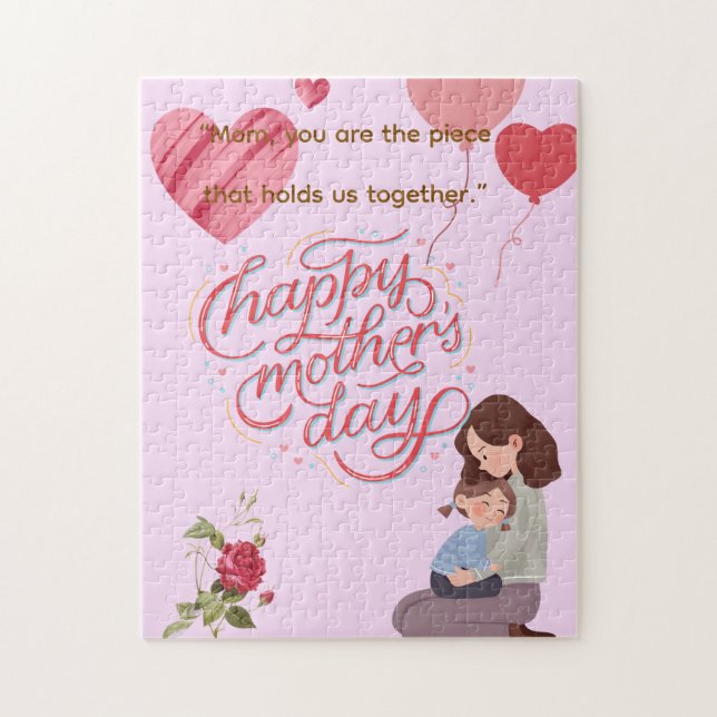 Quebra-cabeça do Dia das Mães (Vertical)