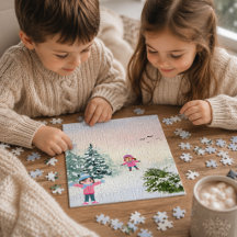 Quebra-cabeça do Dia de Neve de Inverno