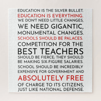 Quebra-cabeça do discurso de educação do West Wing