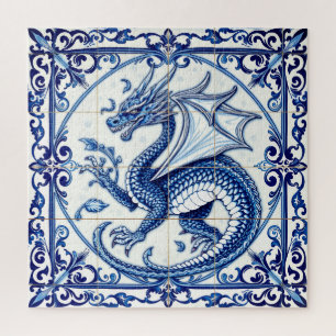 quebra-cabeça do dragão da lua safira
