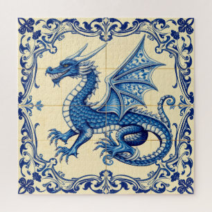 quebra-cabeça do dragão do céu de safira