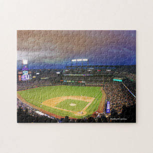 Quebra-cabeça do estádio de basebol -11x14 com
