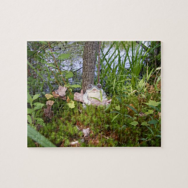 Quebra-cabeça do estojo compacto do sapo e do (Horizontal)