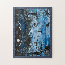 Quebra-cabeça do floco de neve da cascata