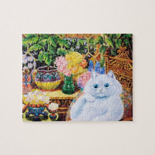 Quebra-cabeça do gato, gato de Louis Wain no