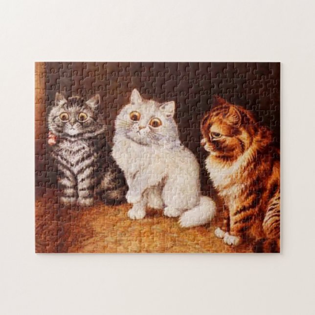 Quebra-cabeça do gato, gatos de Louis Wain (Horizontal)