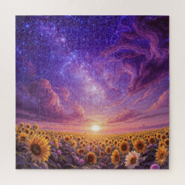 Quebra-cabeça do Girassol Celestial