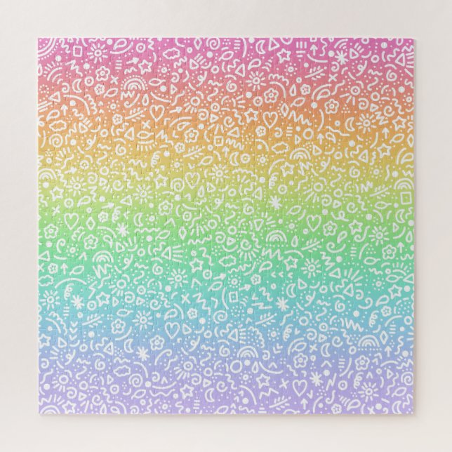 Quebra-cabeça do Gradiente Arco-Íris (Vertical)